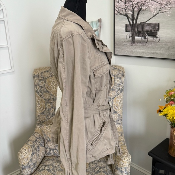 Sonoma Tan Utility Jacket with Drawstring Waist - Picture 6 of 6